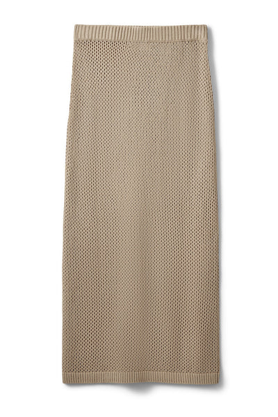 ELADASW KNIT MAXI SKIRT 8058 Feather Gray - S262351 Thumbnail