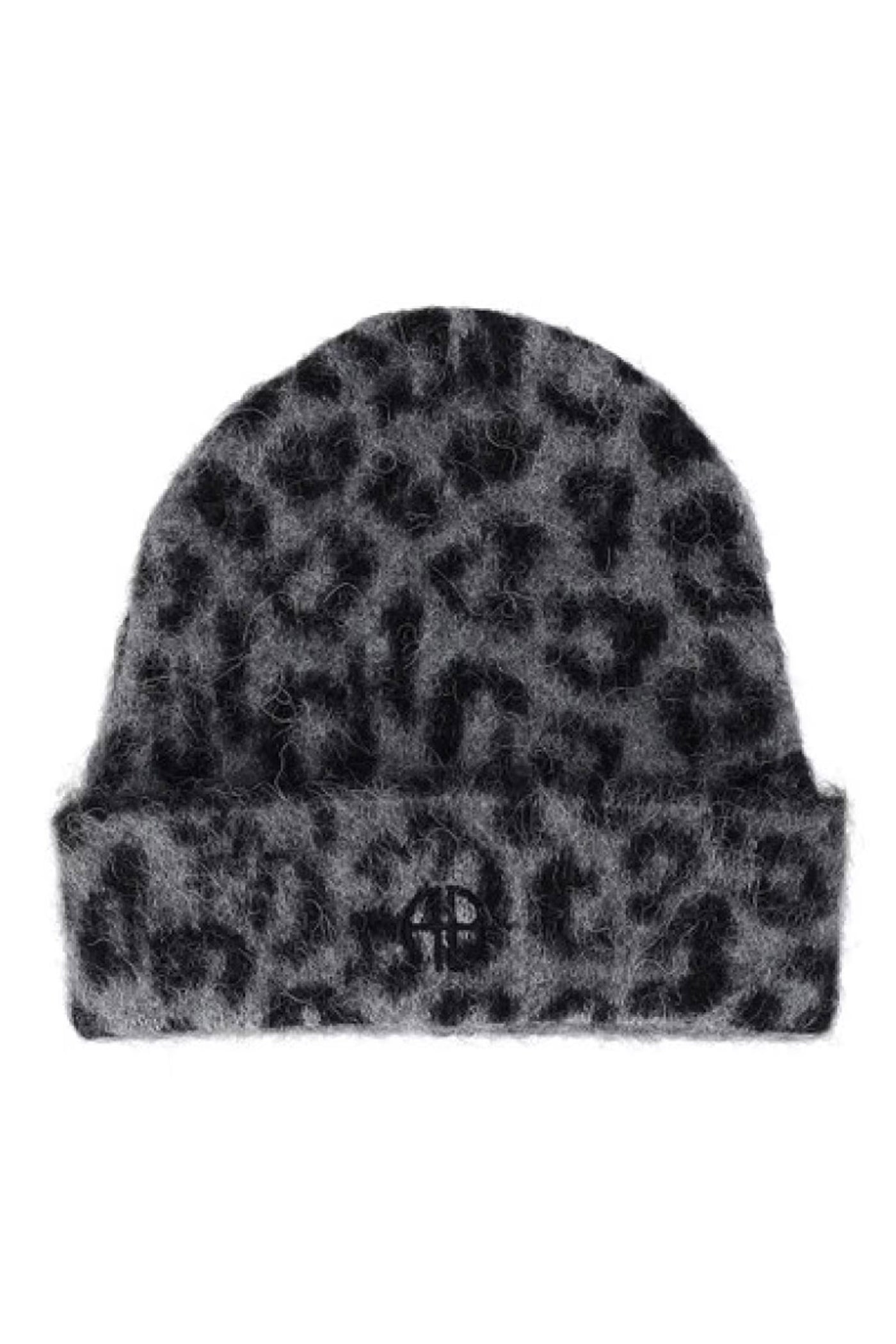 ELIA BEANIE Grey leopard - A-12-11732-MTL98