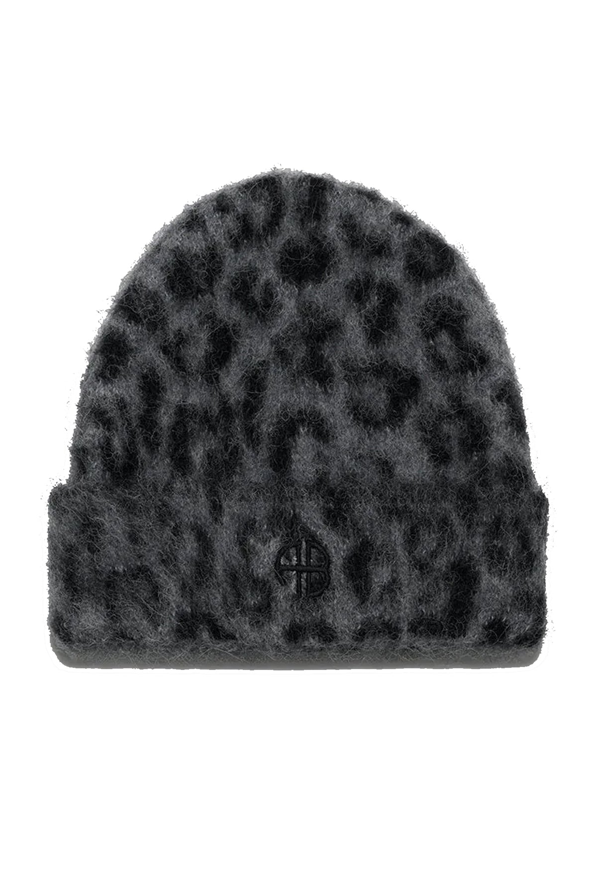 ELIA BEANIE Grey leopard - A-12-11732-MTL98