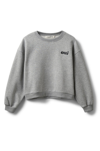 ELINSW SWEATSHIRT 8010 Grey melange - S254435 Thumbnail