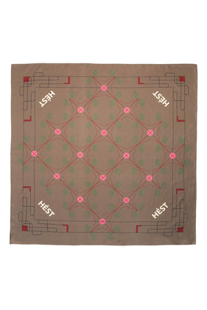 ELIZA Silk Scarf Small 6002 Dark Earth