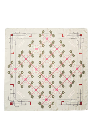 ELIZA Silk Scarf Small 3002Gray Green - 2530330262