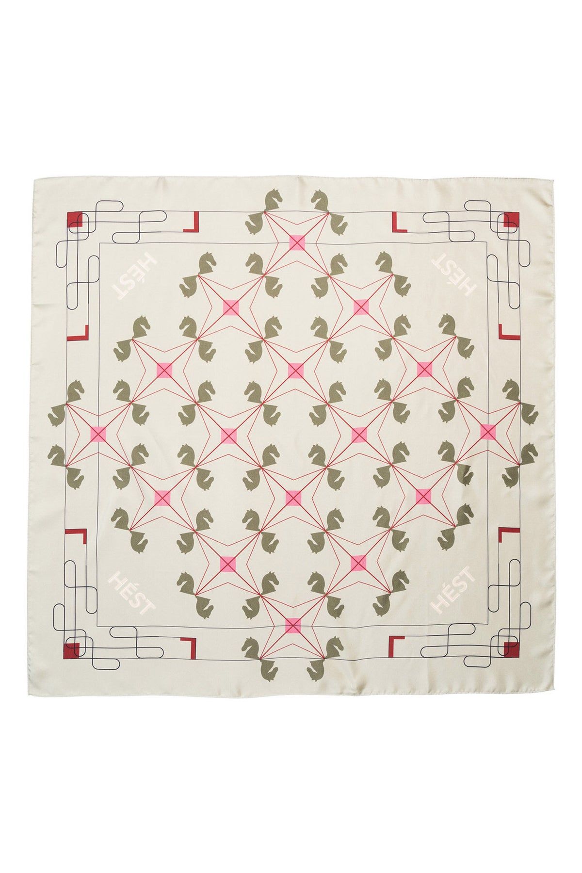 ELIZA Silk Scarf Small 3002Gray Green - 2530330262