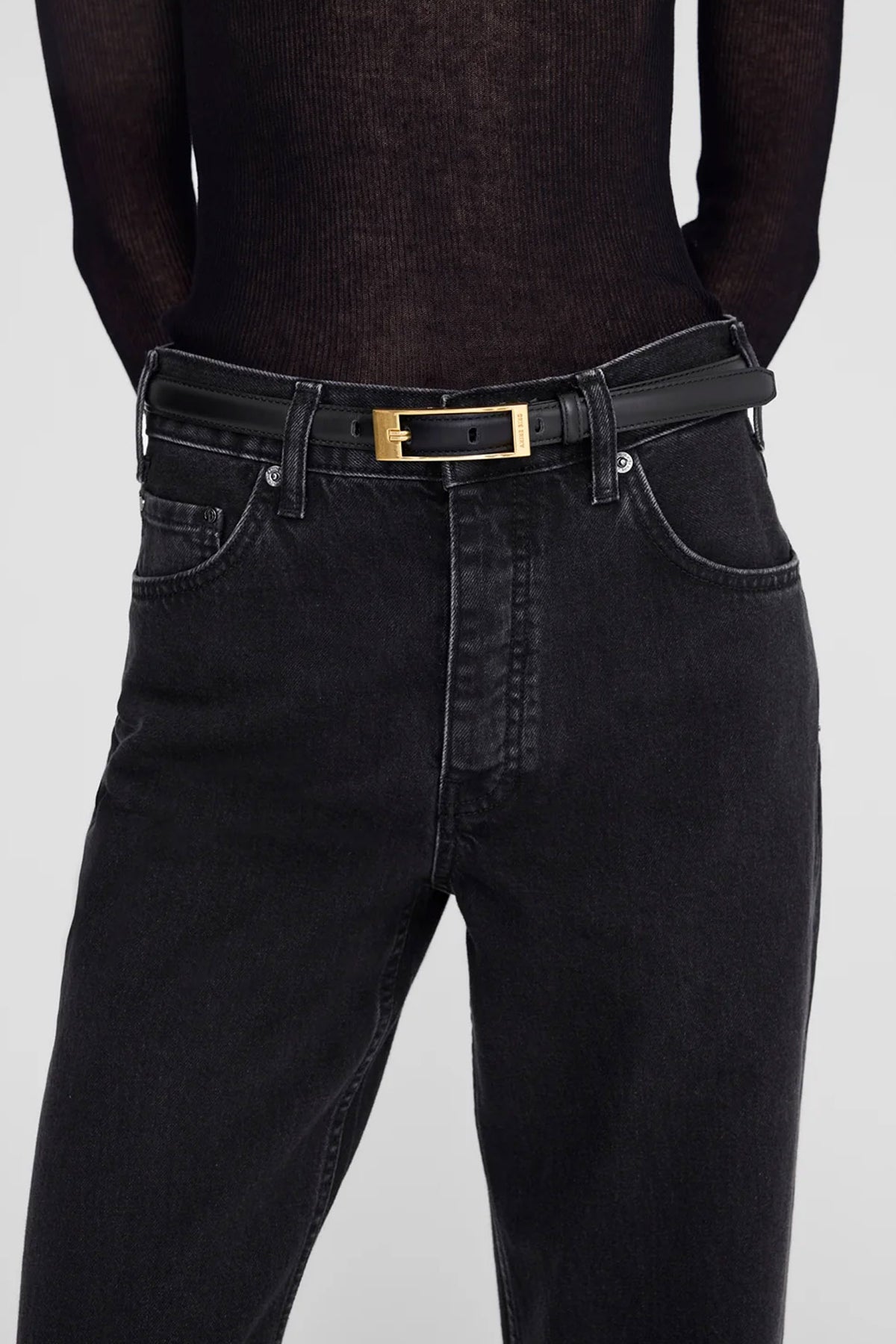 ELLY BELT SMOOTH Black - A-12-12729