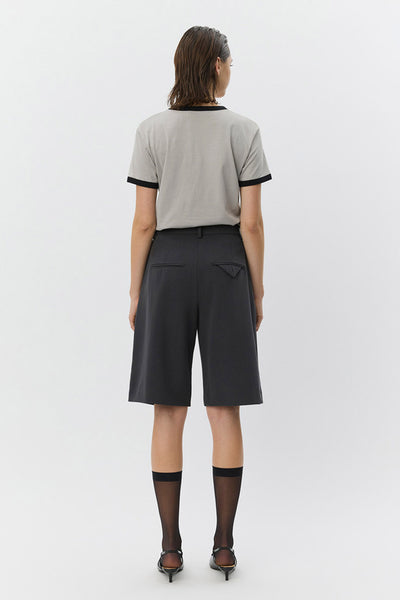 ELSASW BERMUDA SUITING SHORTS 8008 Dark grey - S261377 Thumbnail