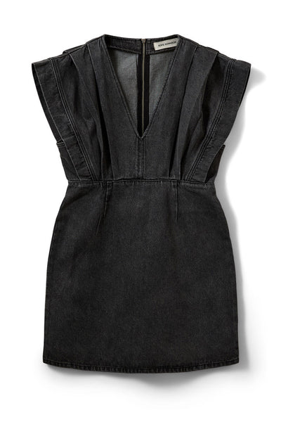 ENYASW MIDI DENIM DRESS 1024 Black washed Denim - S262280 Thumbnail