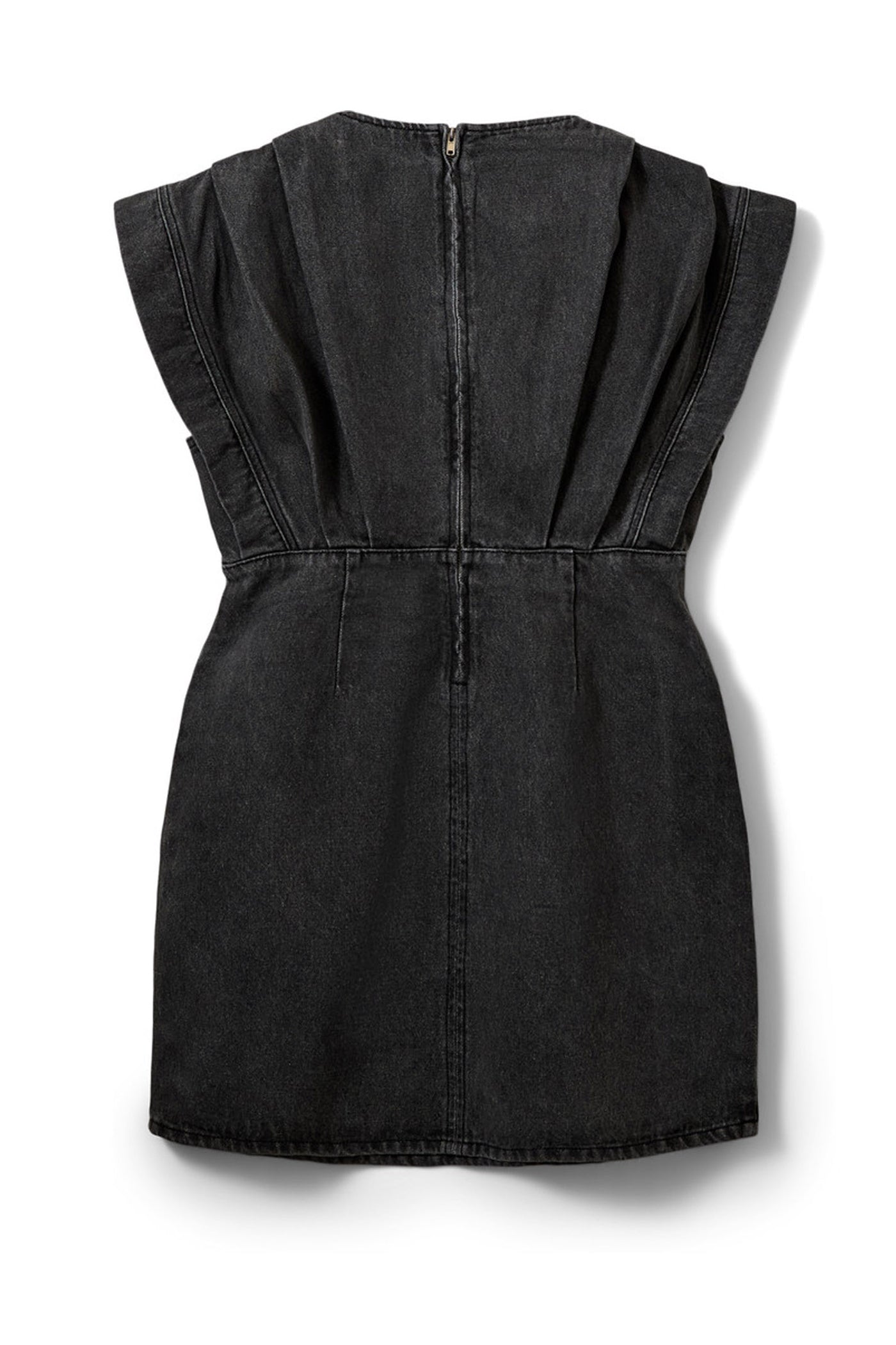 ENYASW MIDI DENIM DRESS 1024 Black washed Denim - S262280