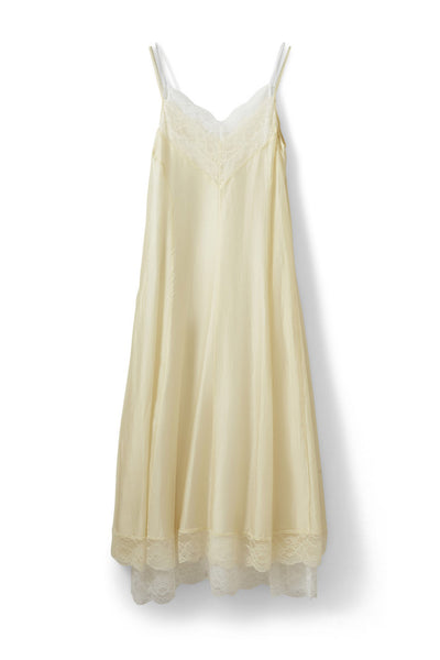 ESMASW DRESS WITH LACE DETAILS 0158 Creme Yellow - S262415 Thumbnail