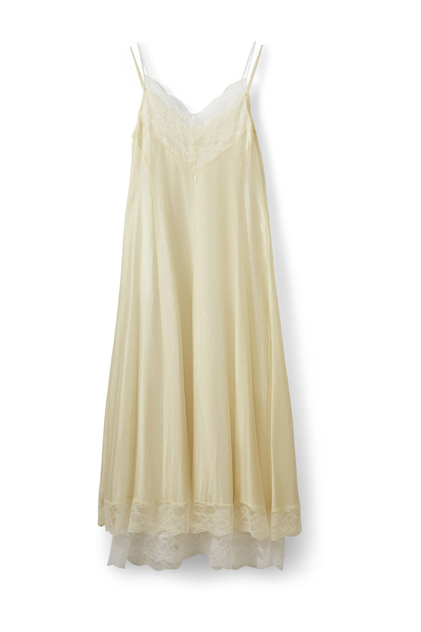 ESMASW DRESS WITH LACE DETAILS 0158 Creme Yellow - S262415