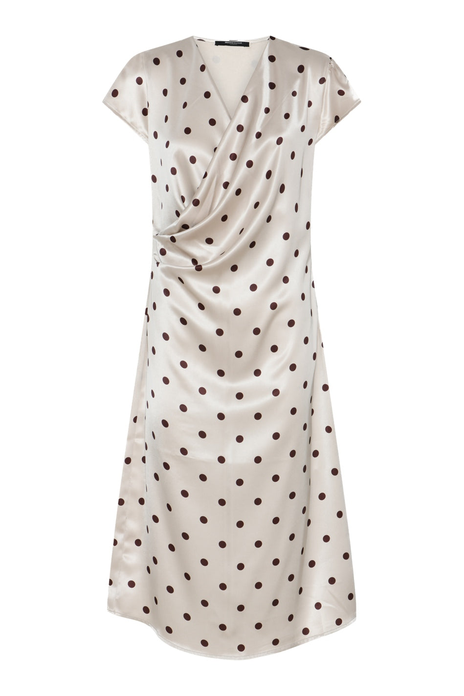 MatzaBBNeema dress Beige w brown dots - BBW5386