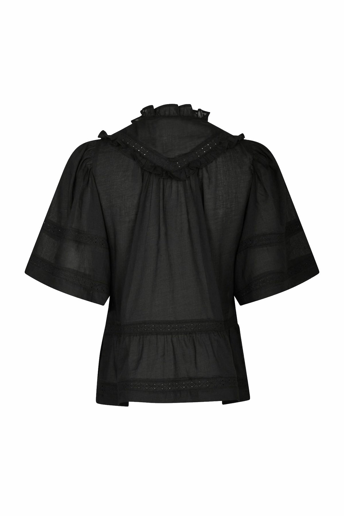 EVIENNE S VOILE 161856 BLUSER Black - EVIENNE S VOILE 161856