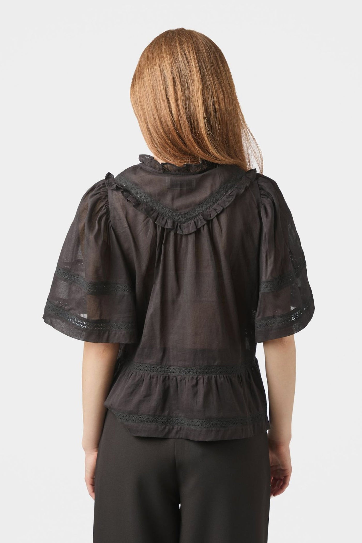 EVIENNE S VOILE 161856 BLUSER Black - EVIENNE S VOILE 161856