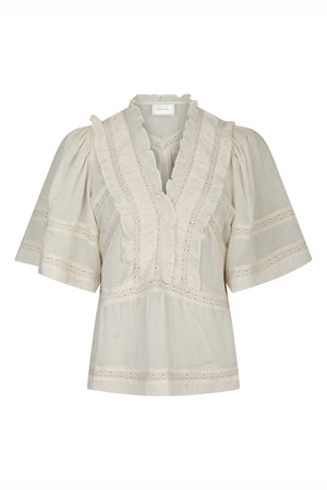 EVIENNE S VOILE 161856 BLUSER IVORY - EVIENNE S VOILE 161856