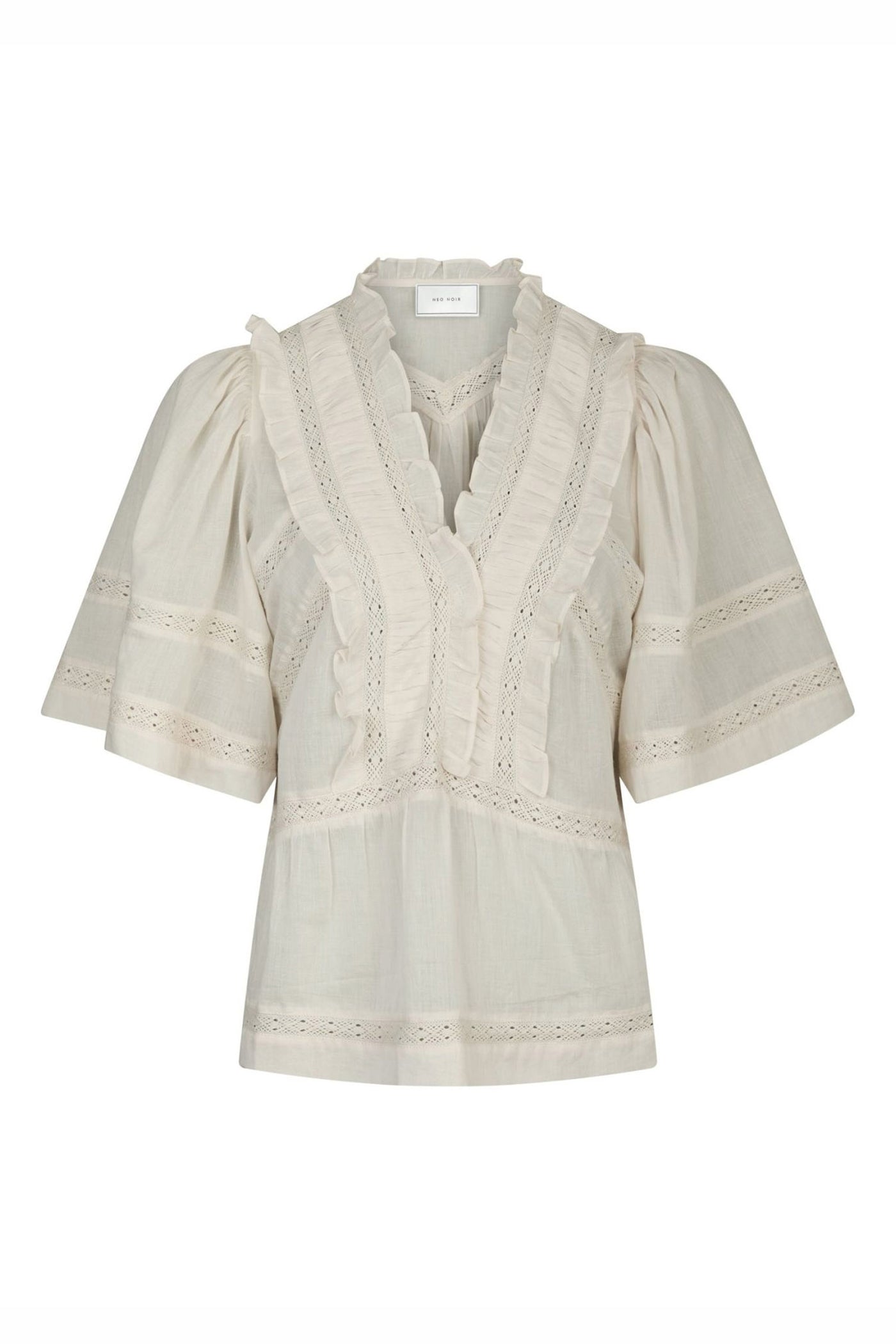 EVIENNE S VOILE 161856 BLUSER IVORY - EVIENNE S VOILE 161856
