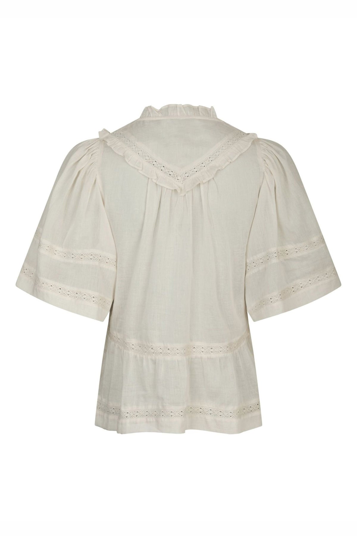 EVIENNE S VOILE 161856 BLUSER IVORY - EVIENNE S VOILE 161856