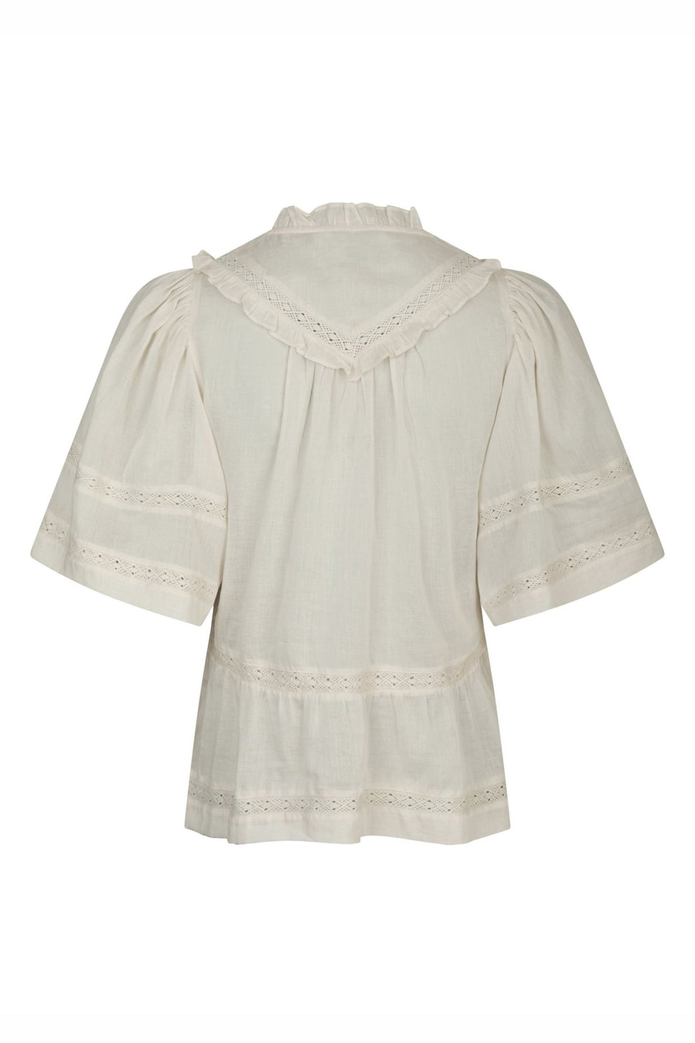 EVIENNE S VOILE 161856 BLUSER IVORY - EVIENNE S VOILE 161856