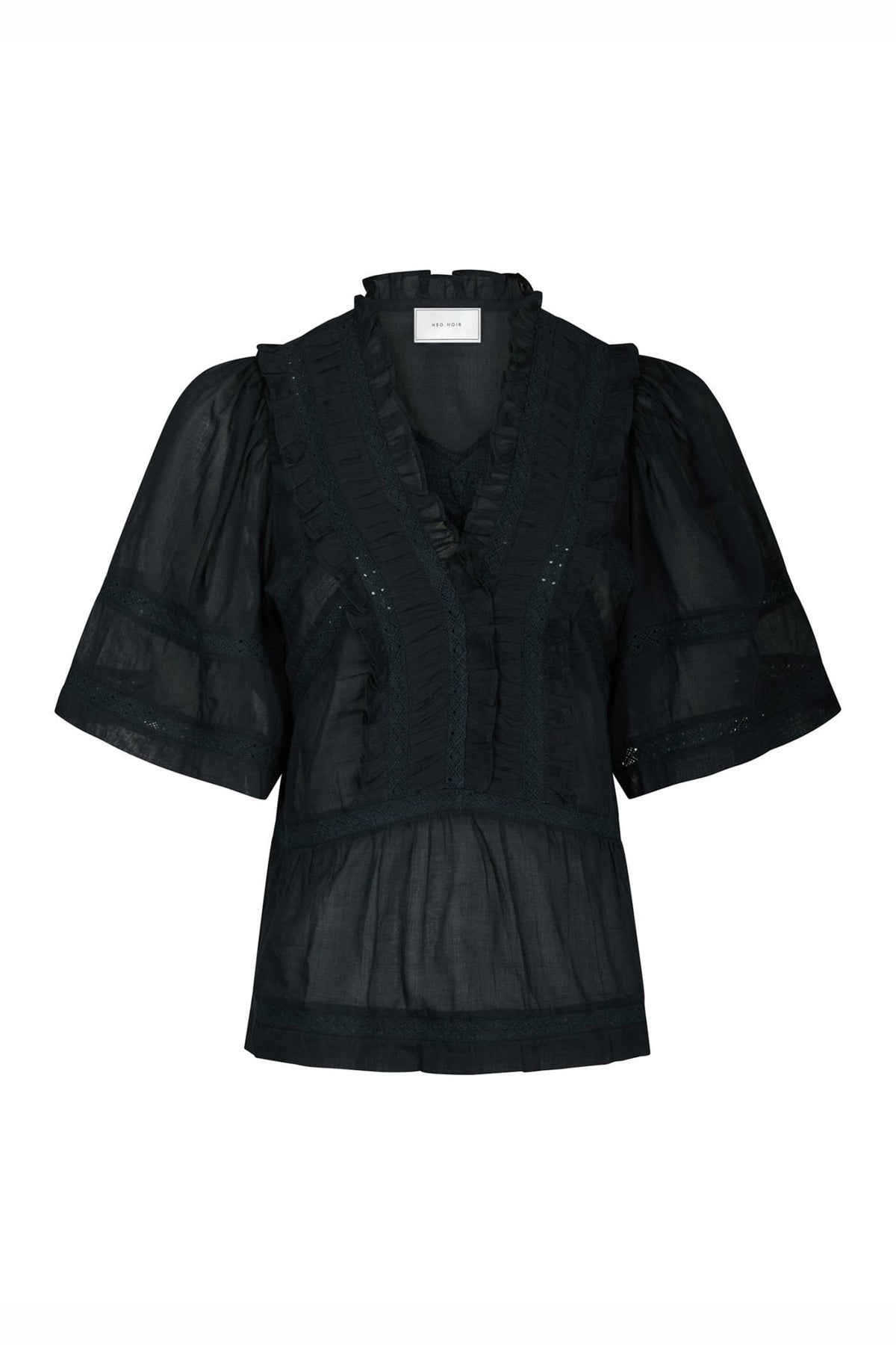 EVIENNE S VOILE 161856 BLUSER Navy - EVIENNE S VOILE 161856