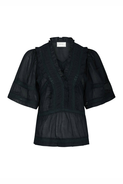 EVIENNE S VOILE 161856 BLUSER Navy - EVIENNE S VOILE 161856 Thumbnail