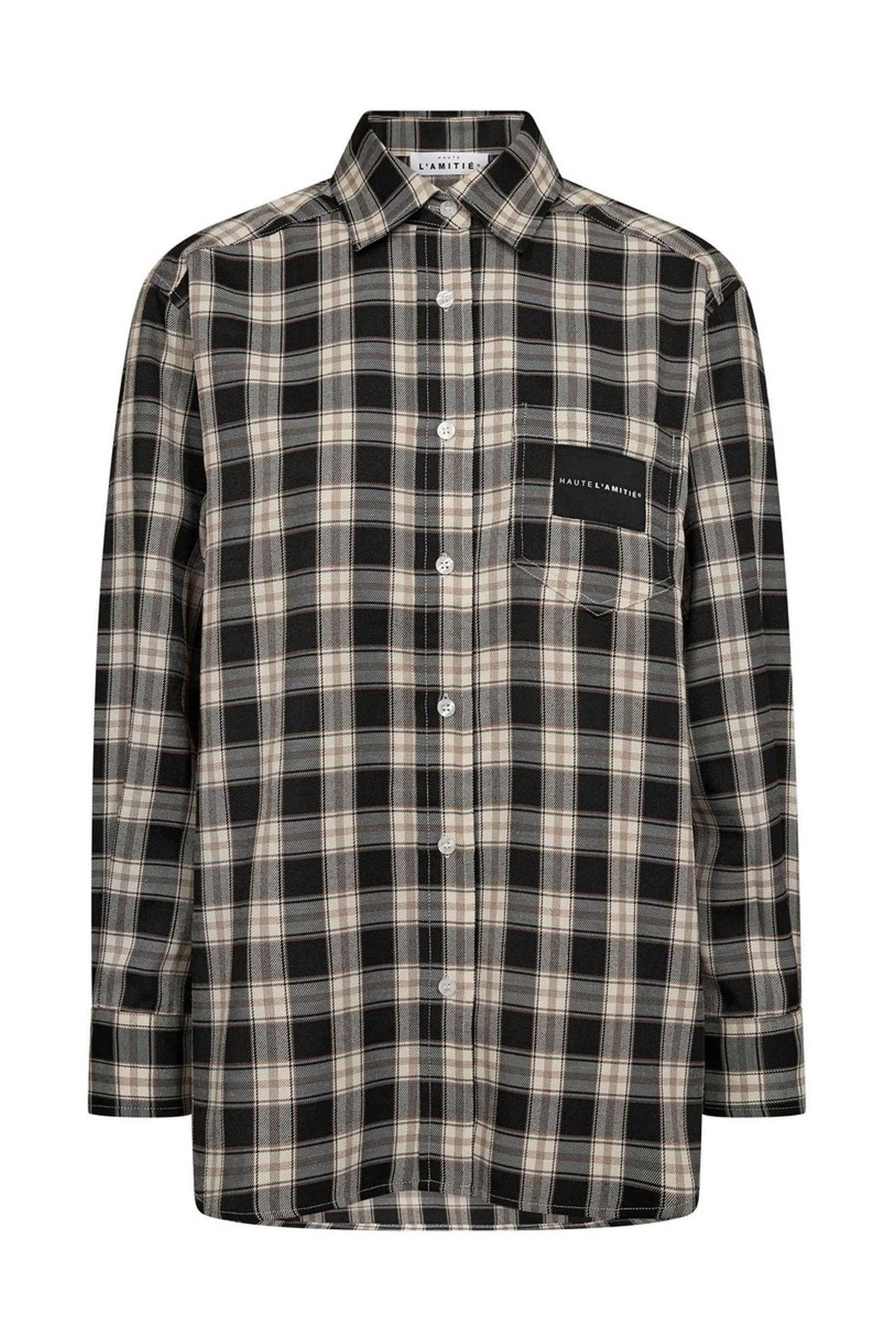 Early Haute Check Shirt Black Check - HL10903