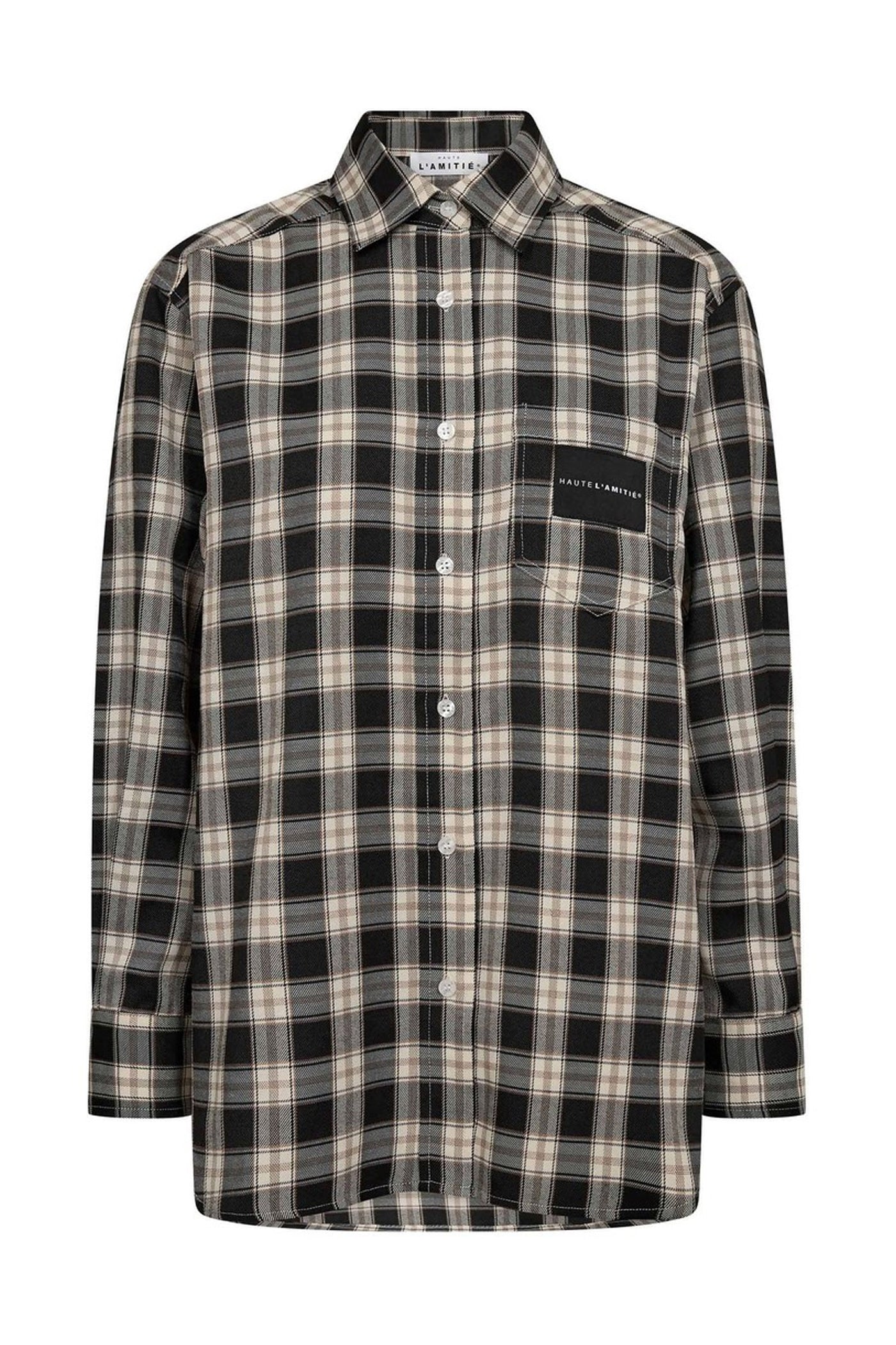 Early Haute Check Shirt Black Check - HL10903