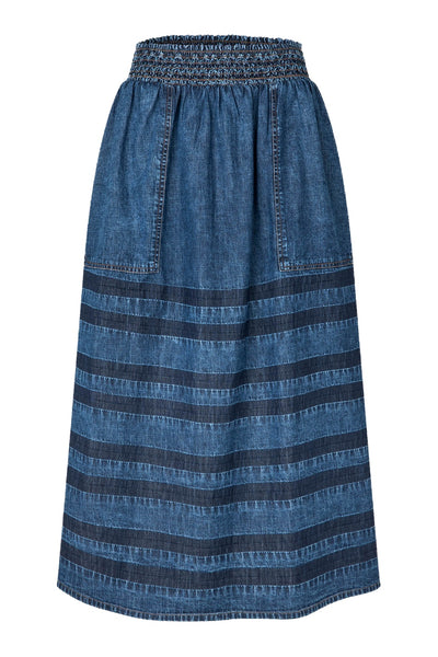 AmondLL Maxi Skirt 20 Blue - 26421-2010 Thumbnail