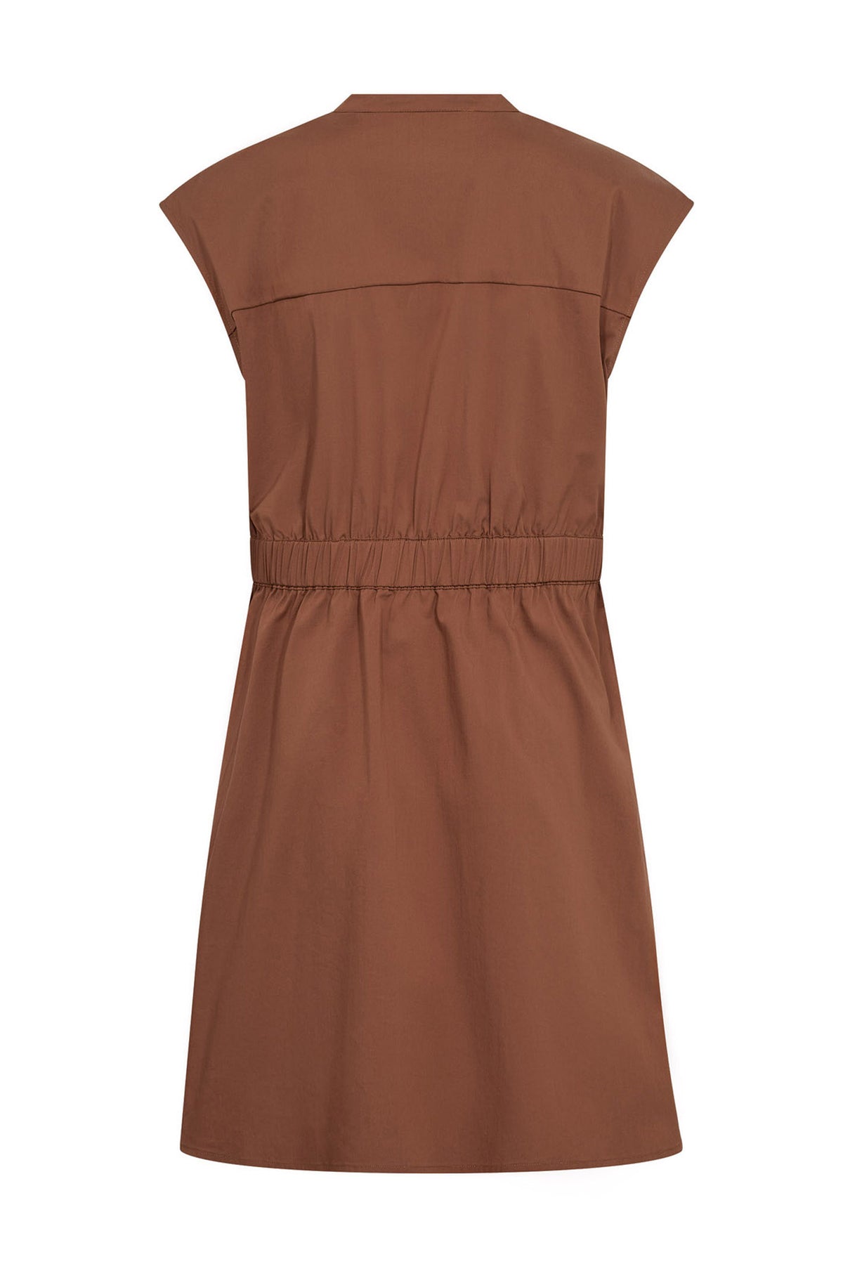 ElaraCC Crop Wrap SS Dress 35-Suntan - 46111