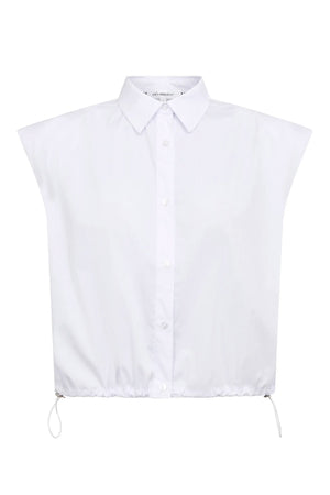 ElaraCC Pleat SS Shirt 10001-White - 500255