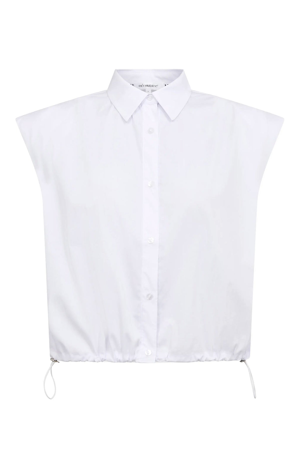 ElaraCC Pleat SS Shirt 10001-White - 500255