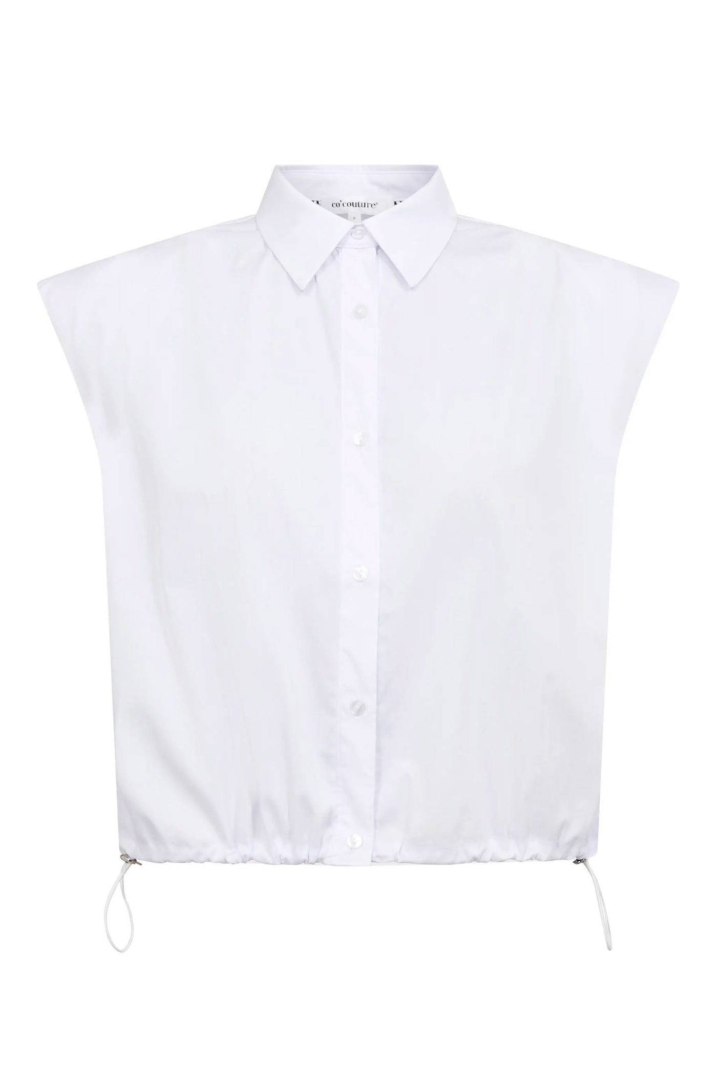 ElaraCC Pleat SS Shirt 10001-White - 500255