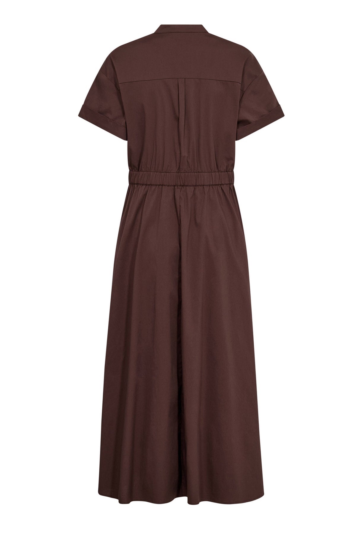 ElaraCC Wrap SS Dress 145-Dark Brown - 46112