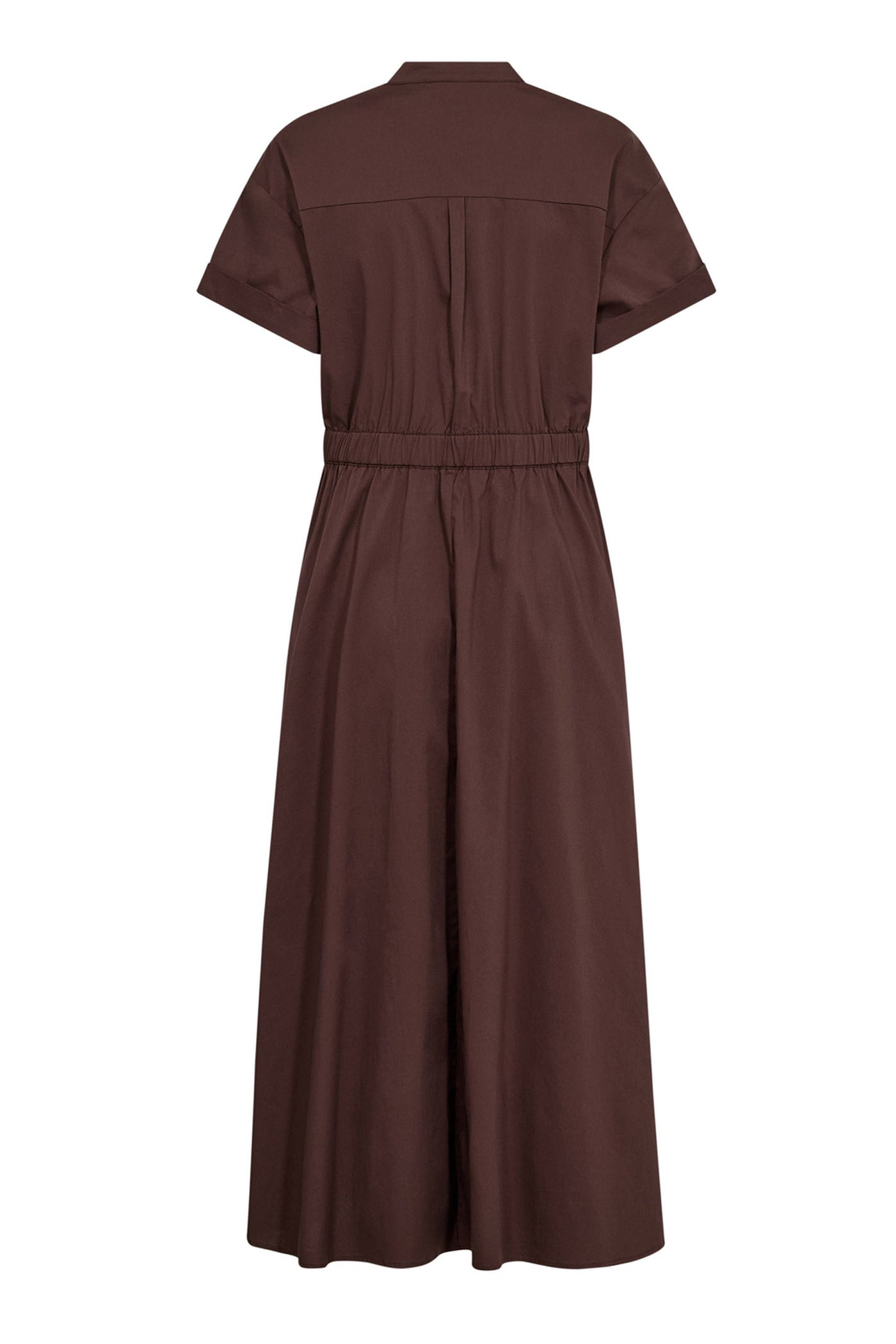 ElaraCC Wrap SS Dress 145-Dark Brown - 46112