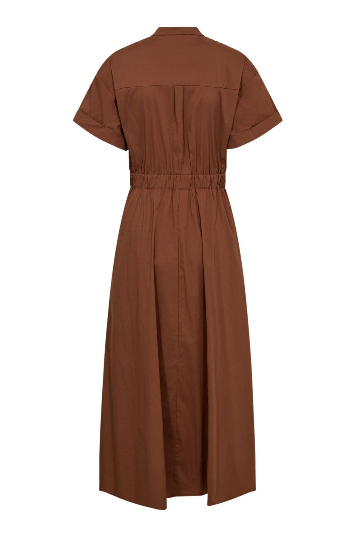 ElaraCC Wrap SS Dress 35-Suntan - 46112
