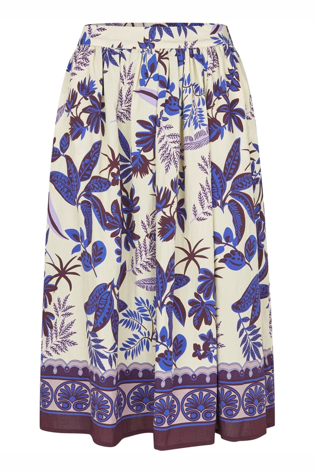 Ellall Midi Skirt 74 Flower Print - 26110-2005