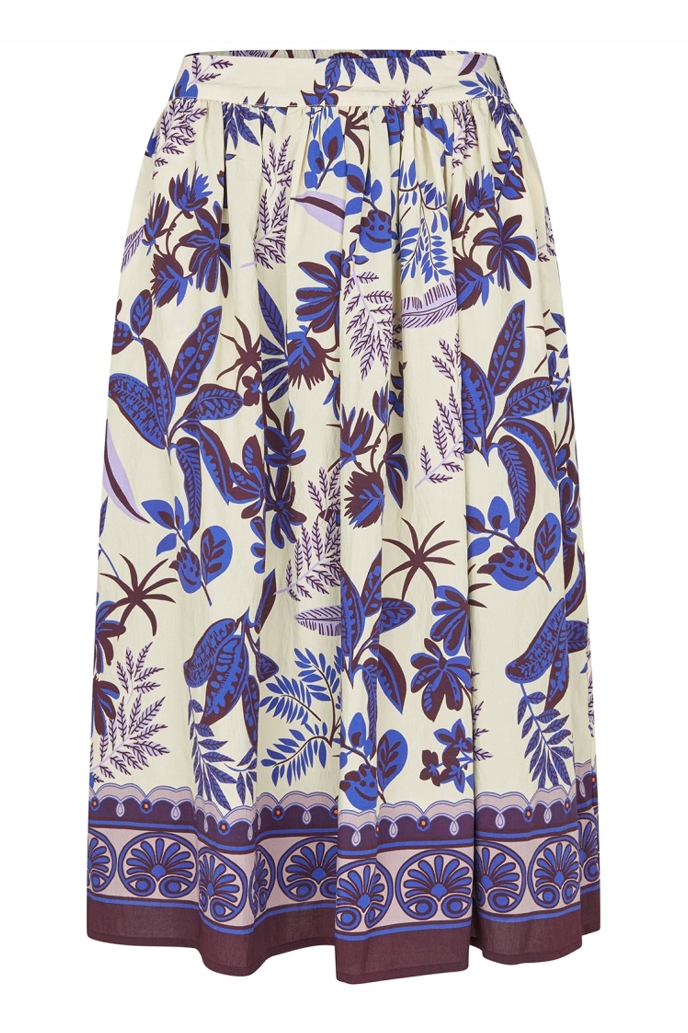 Ellall Midi Skirt 74 Flower Print - 26110-2005
