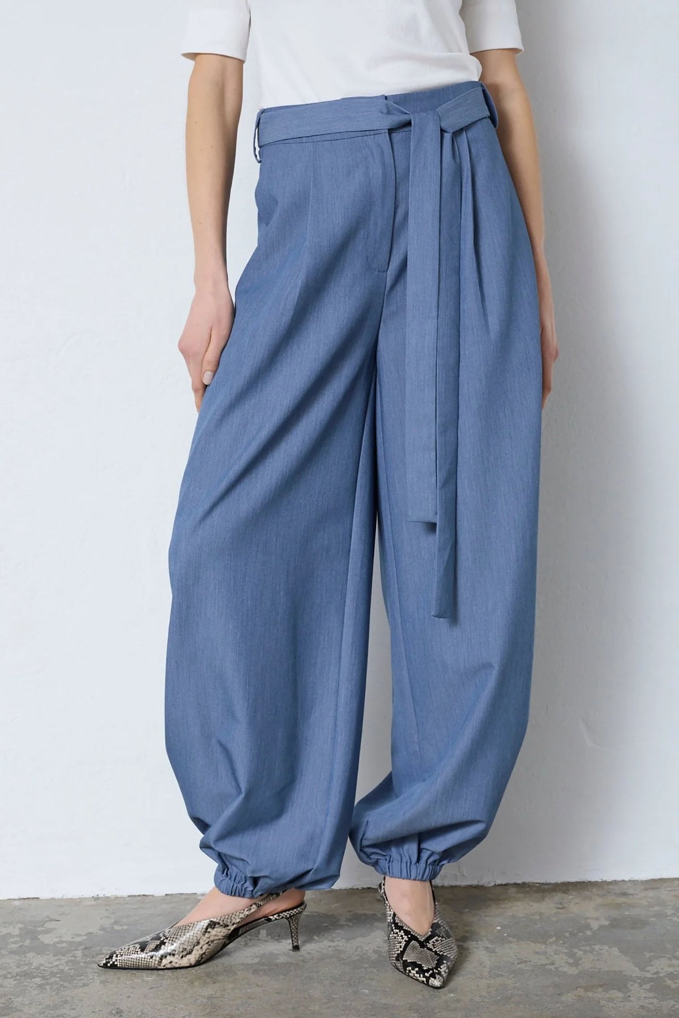 EllyCC Balloon LL Pant 586-Dusty Blue - 41209