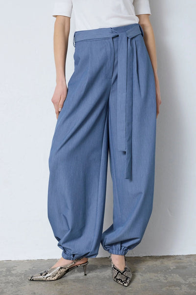 EllyCC Balloon LL Pant 586-Dusty Blue - 41209 Thumbnail