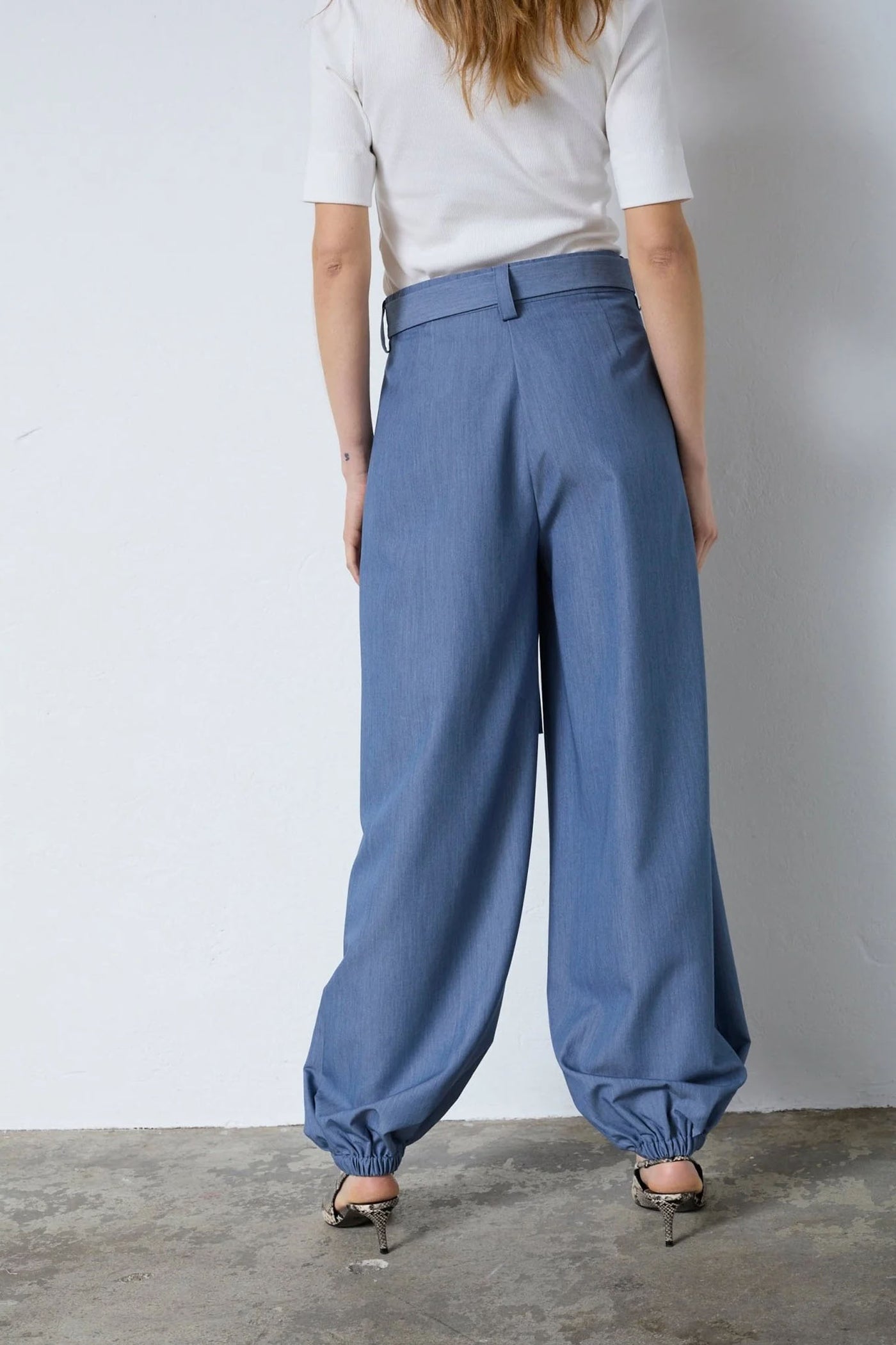 EllyCC Balloon Pant 586-Dusty Blue - 41208