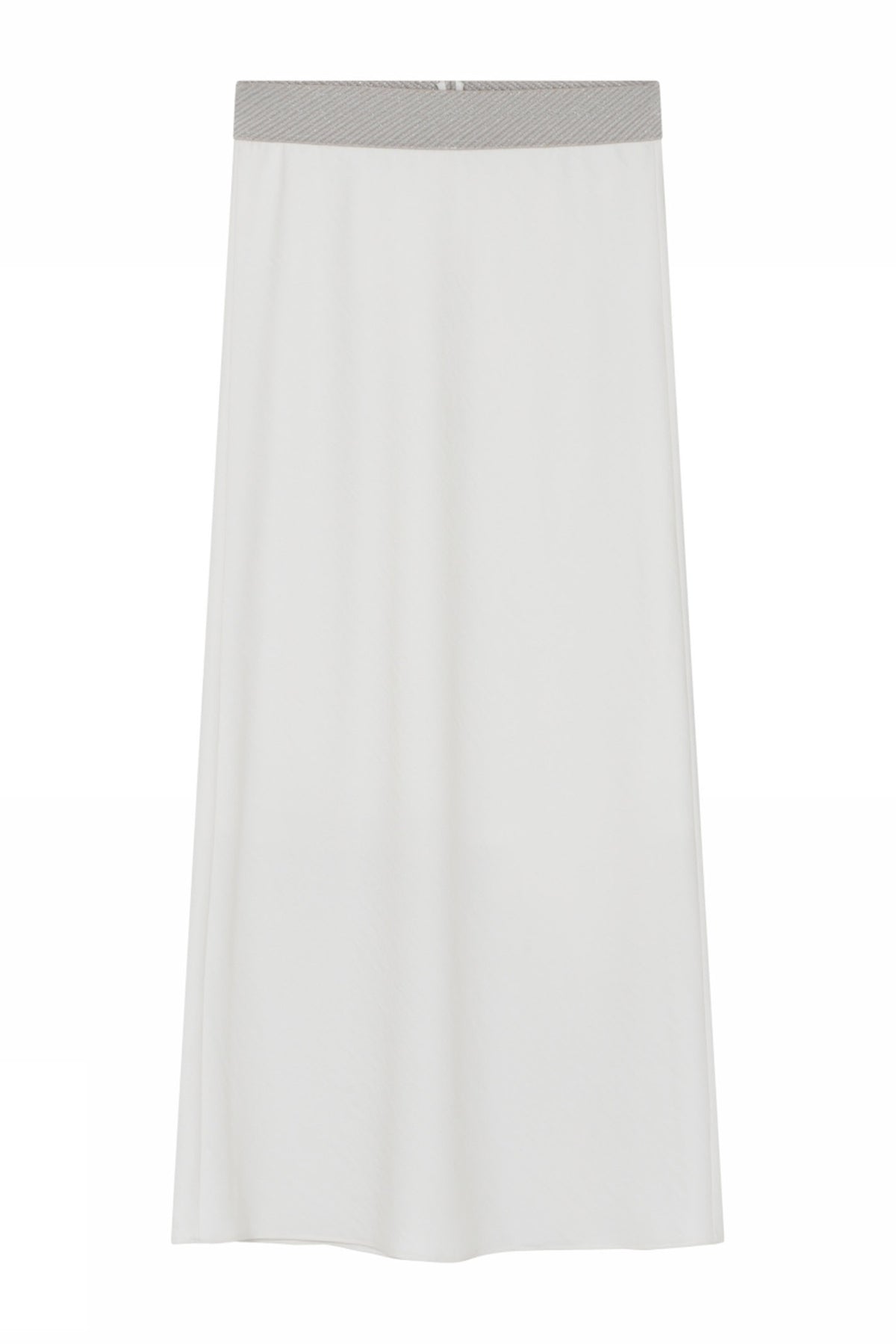 Elly, bias cut long skirt 1004-Cl White - 60558/7627