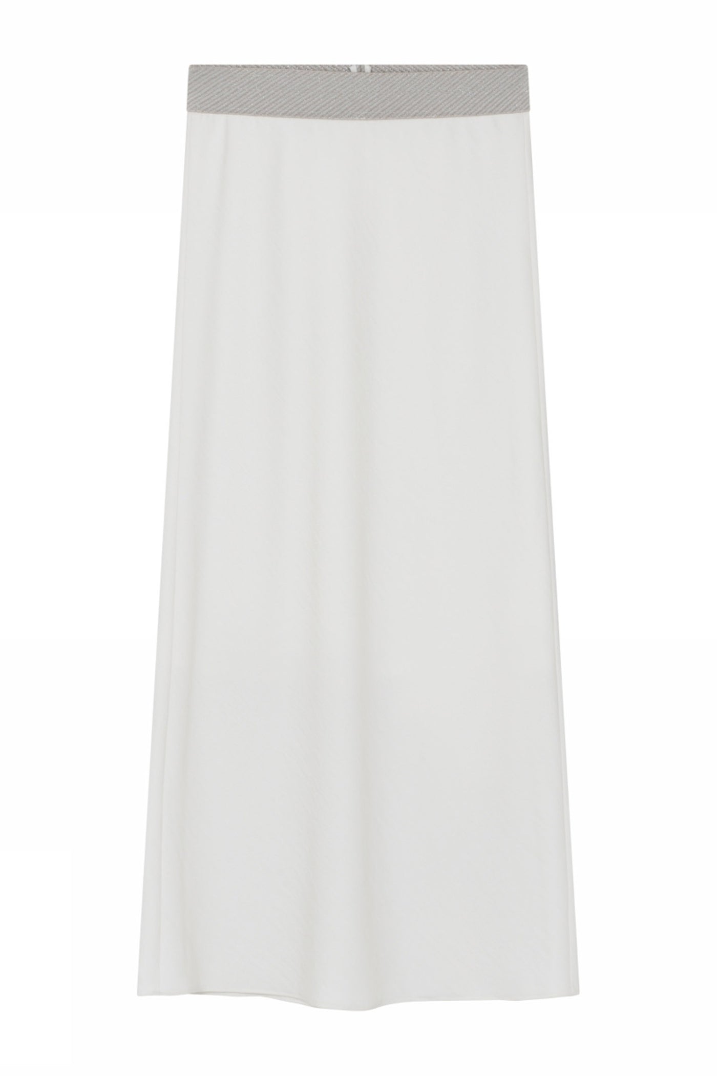 Elly, bias cut long skirt 1004-Cl White - 60558/7627