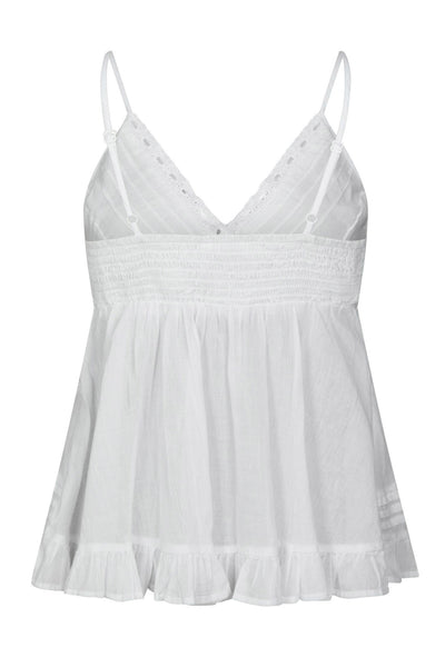 Elvena S Voile Top White - 169066 Thumbnail
