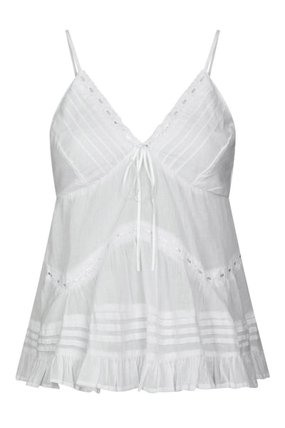 Elvena S Voile Top White - 169066 Thumbnail