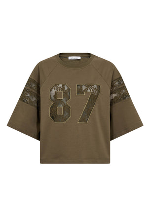 ElyCC 87 Lace Tee Sweat 60004-Army - 500029