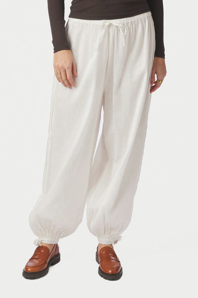 Elyse S Voile Balloon Pants White - 169158 Thumbnail