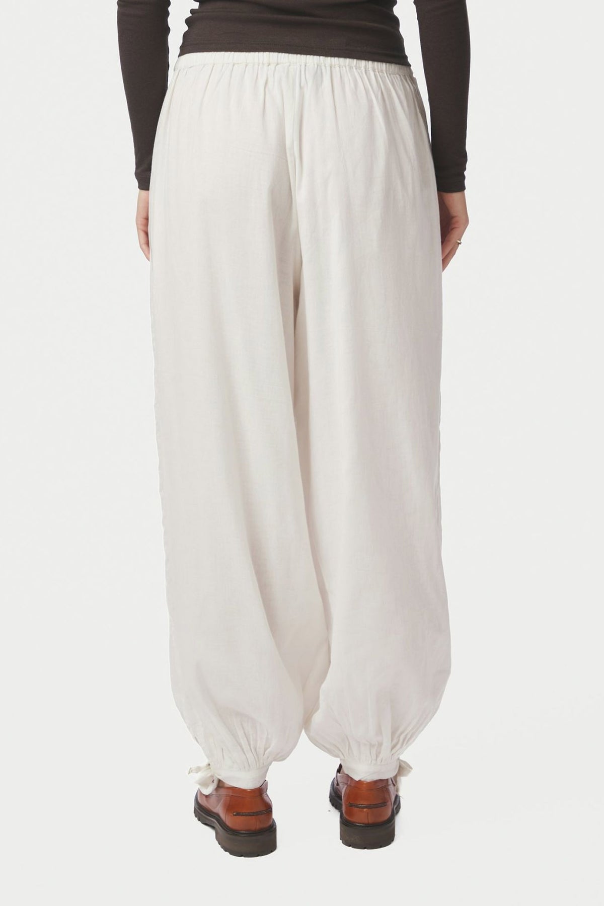 Elyse S Voile Balloon Pants White - 169158