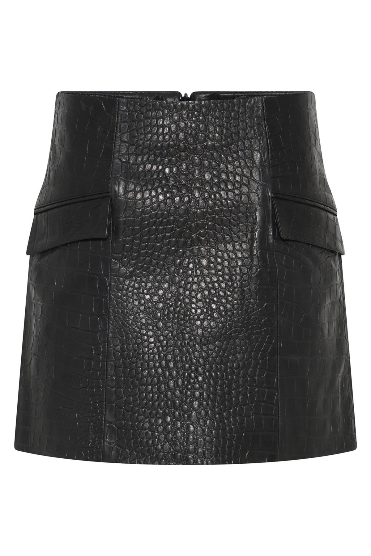 EmbossedBBSiana leather skirt Black - BBW4686
