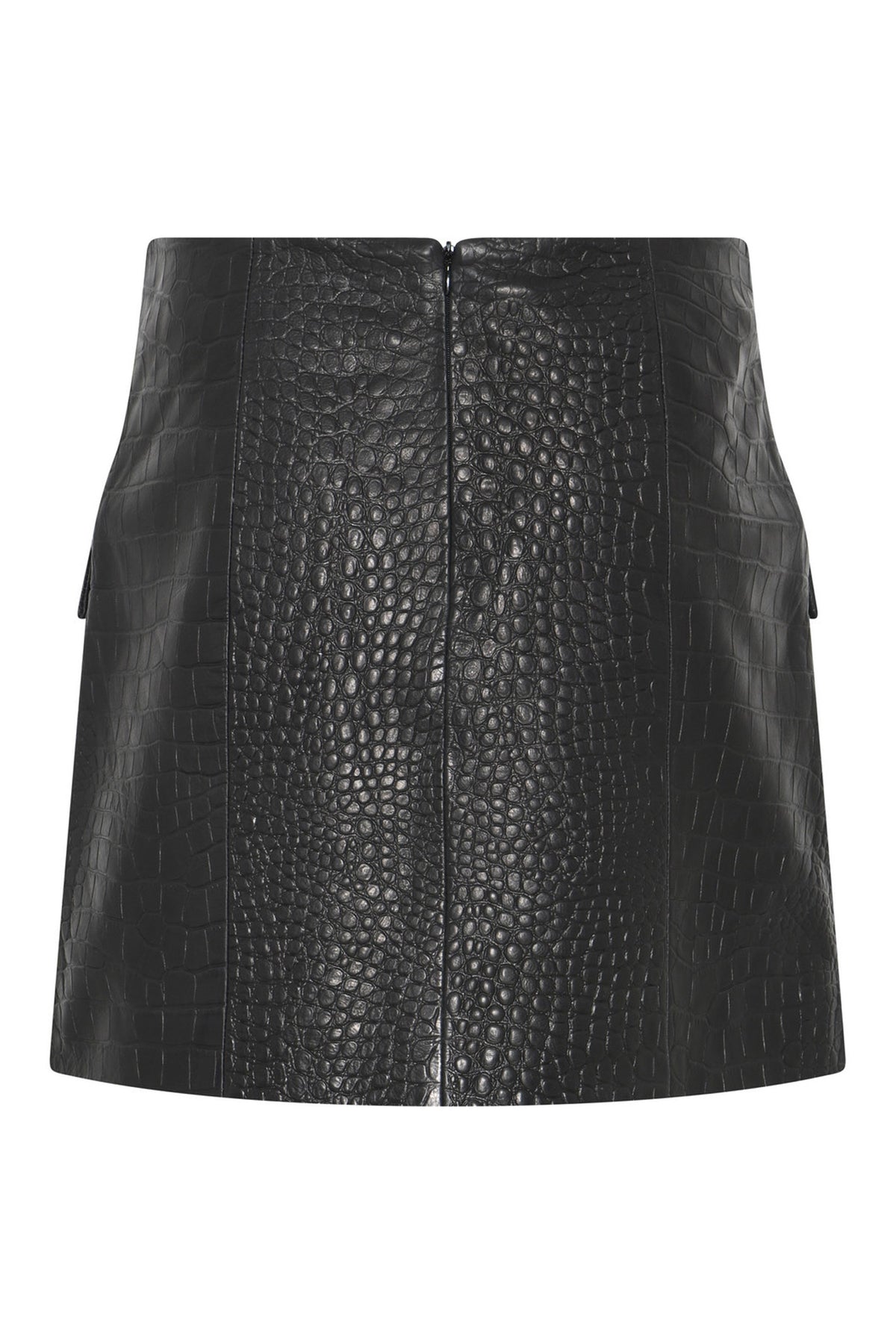 EmbossedBBSiana leather skirt Black - BBW4686