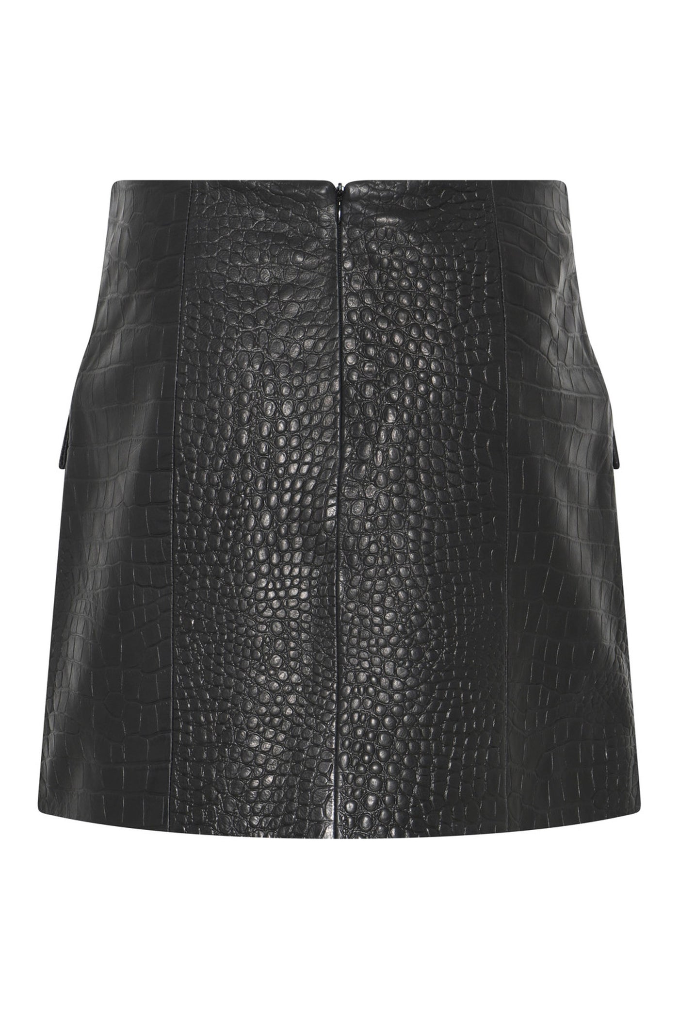 EmbossedBBSiana leather skirt Black - BBW4686