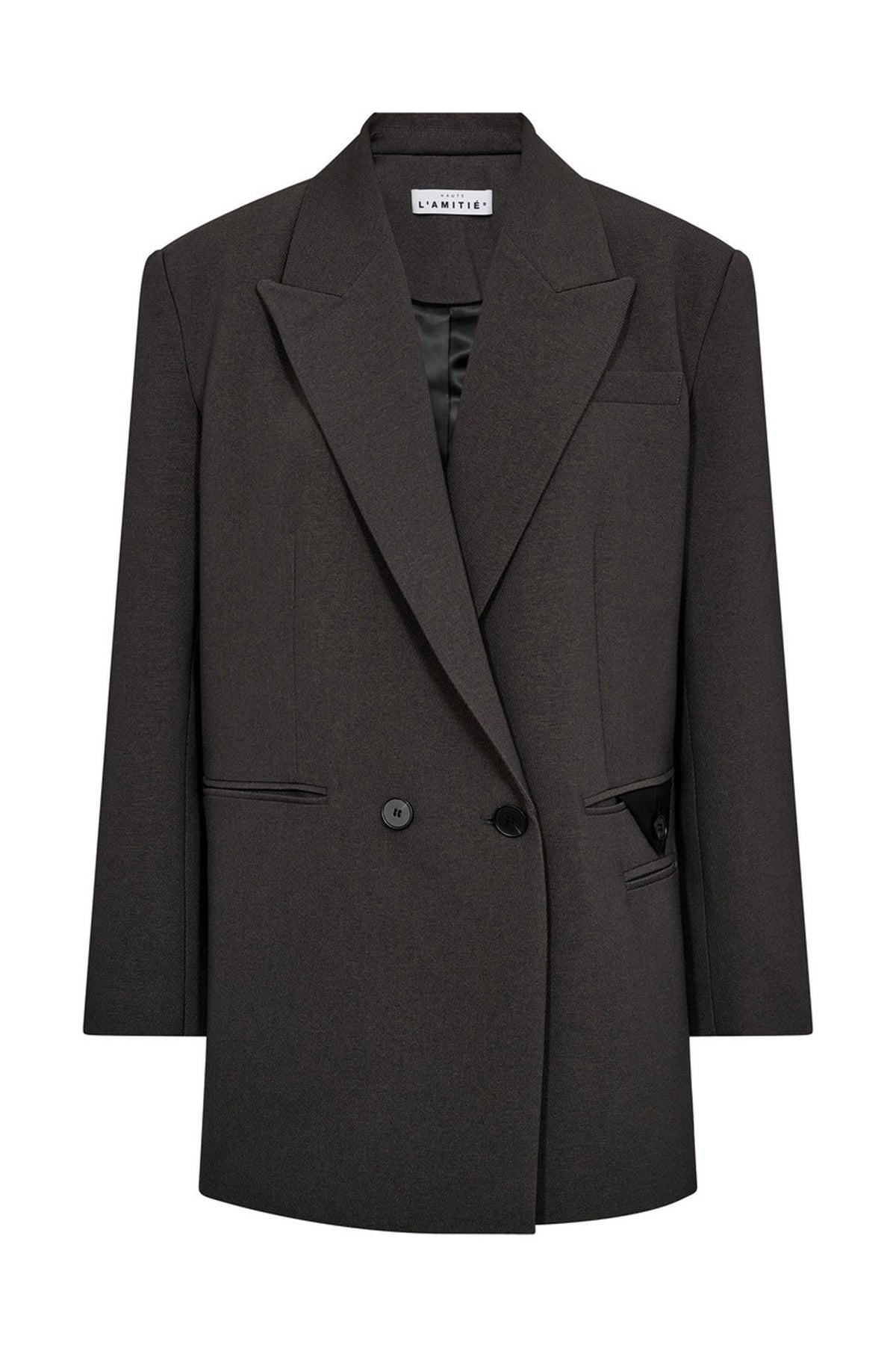 Emerald Oversize Triangle Blaz DARK GREY - HL10463