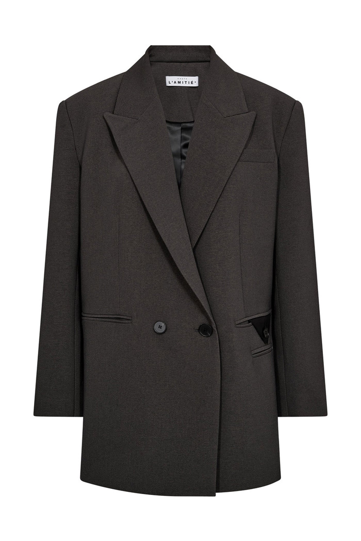 Emerald Oversize Triangle Blaz DARK GREY - HL10463