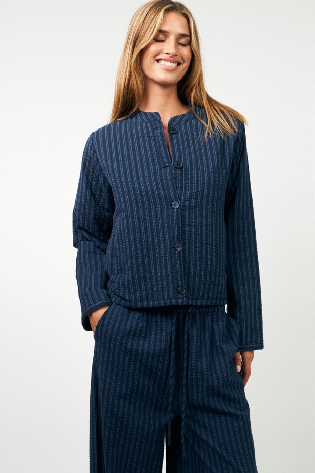 EmiliaLL Jacket LS 80 Stripe - 25442-6010